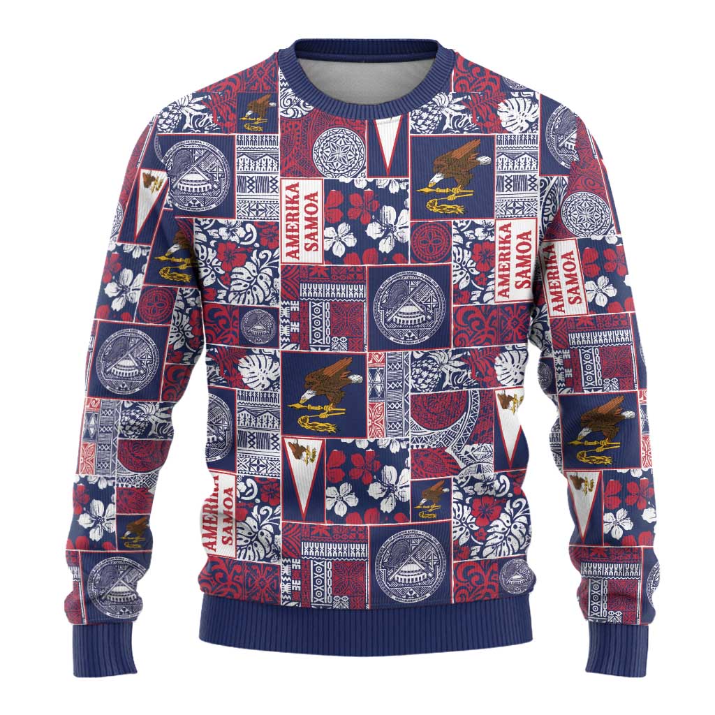 Manuia le Kerisimasi American Samoa Ugly Christmas Sweater Pacific Patchwork Xmas Vibes - Polynesian Pride