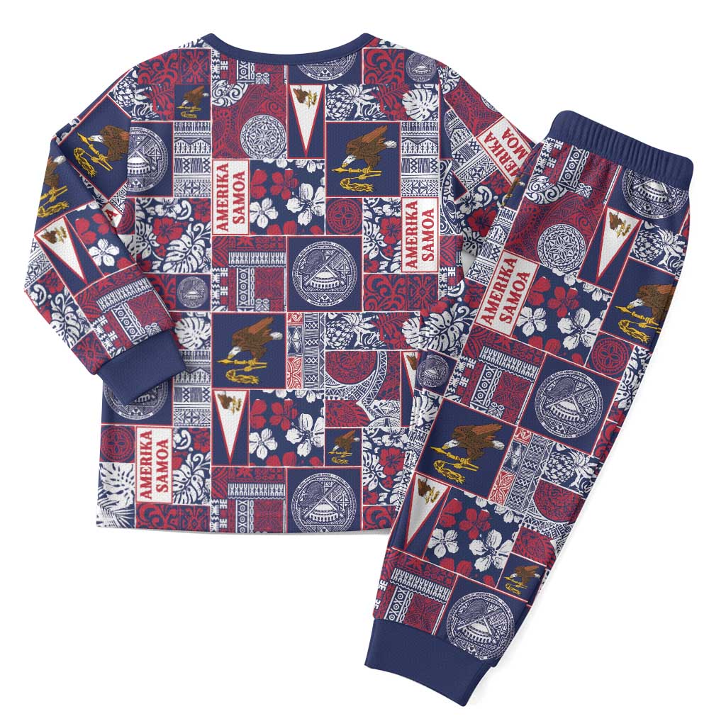 Manuia le Kerisimasi American Samoa Christmas Pajama Set Pacific Patchwork Xmas Vibes - Polynesian Pride