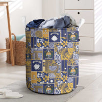 Ekamawir omo Nauru Laundry Basket Pacific Patchwork Xmas Vibes - Polynesian Pride