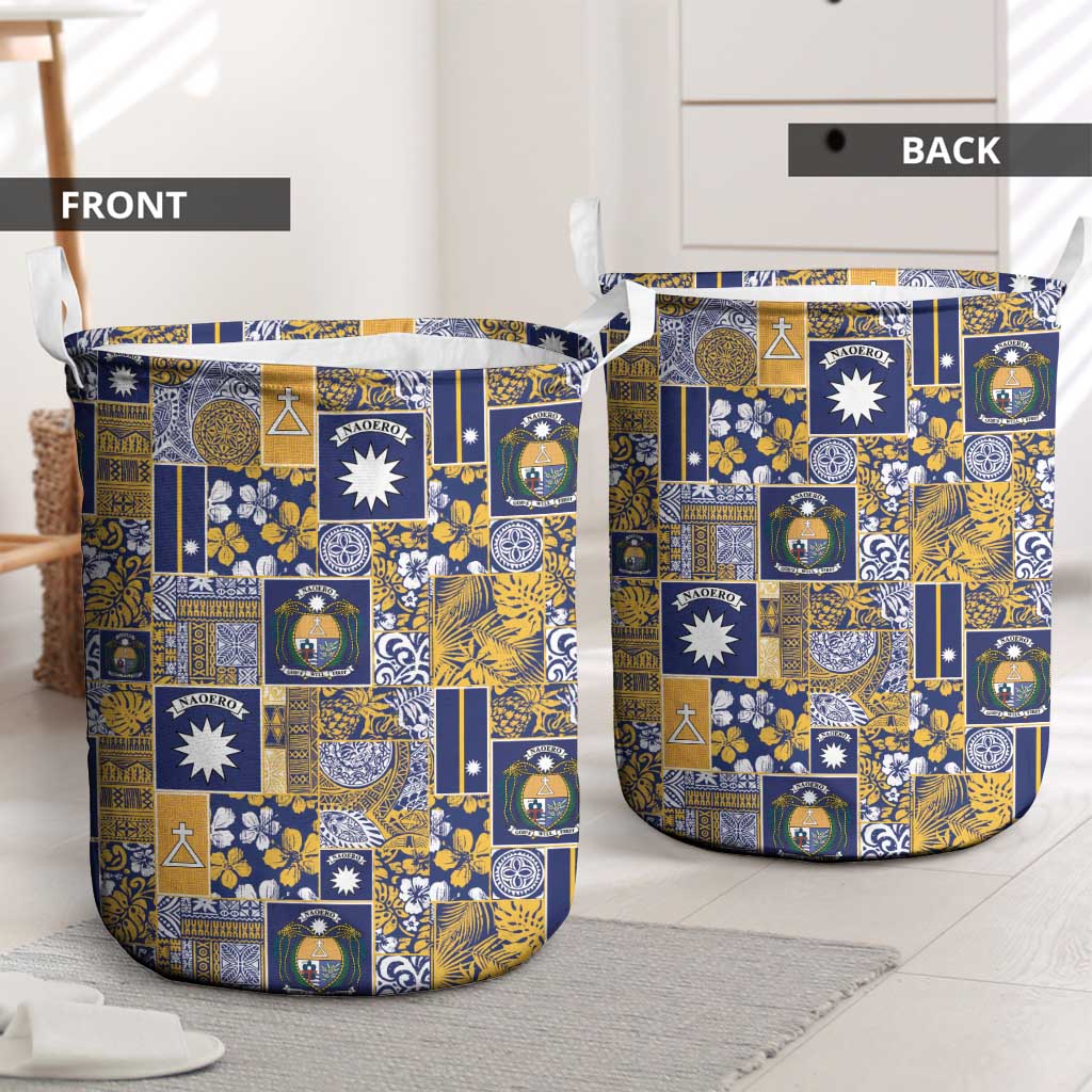 Ekamawir omo Nauru Laundry Basket Pacific Patchwork Xmas Vibes - Polynesian Pride