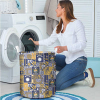 Ekamawir omo Nauru Laundry Basket Pacific Patchwork Xmas Vibes - Polynesian Pride