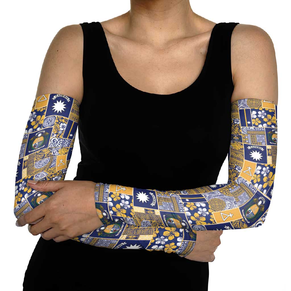 Ekamawir omo Nauru Arm Sleeves Pacific Patchwork Xmas Vibes - Polynesian Pride