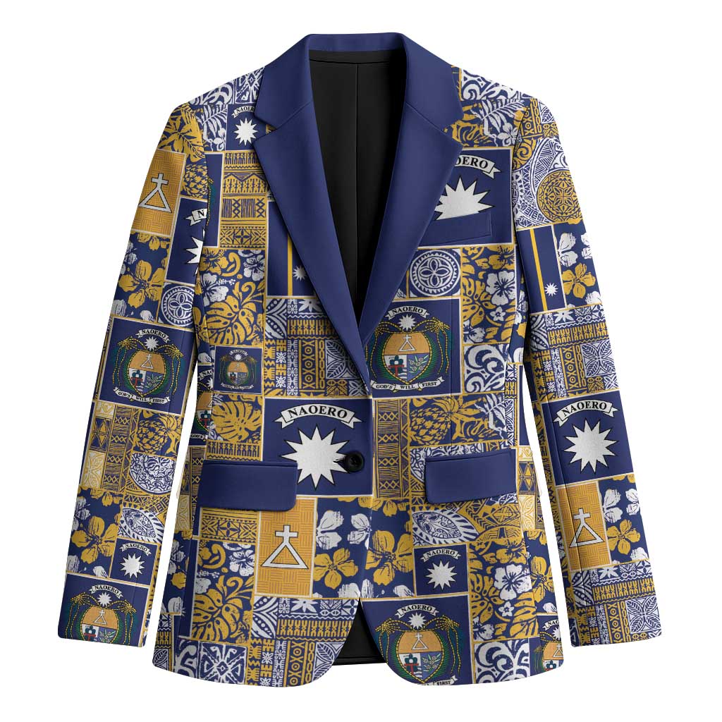 Ekamawir omo Nauru Blazer Pacific Patchwork Xmas Vibes - Polynesian Pride
