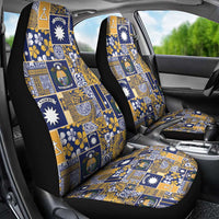 Ekamawir omo Nauru Car Seat Cover Pacific Patchwork Xmas Vibes - Polynesian Pride