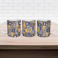 Ekamawir omo Nauru Ceramic Mug Pacific Patchwork Xmas Vibes - Polynesian Pride