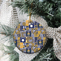 Ekamawir omo Nauru Ceramic Ornament Pacific Patchwork Xmas Vibes - Polynesian Pride