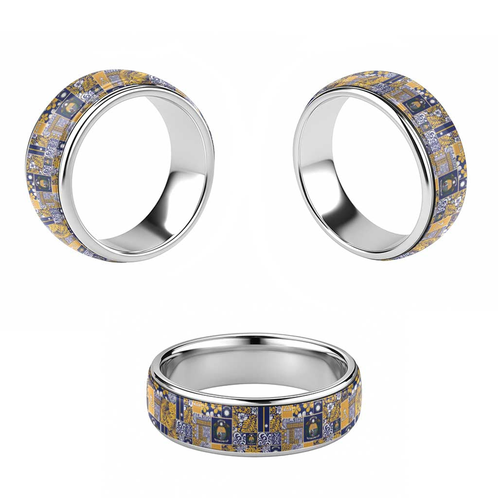 Ekamawir omo Nauru Classic Ring Pacific Patchwork Xmas Vibes LT9 - Polynesian Pride