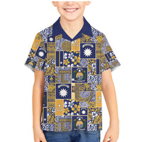 Ekamawir omo Nauru Family Matching Mermaid Dress and Hawaiian Shirt Pacific Patchwork Xmas Vibes - Polynesian Pride