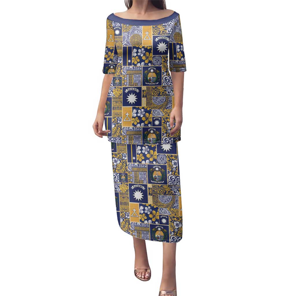 Ekamawir omo Nauru Family Matching Puletasi and Hawaiian Shirt Pacific Patchwork Xmas Vibes - Polynesian Pride