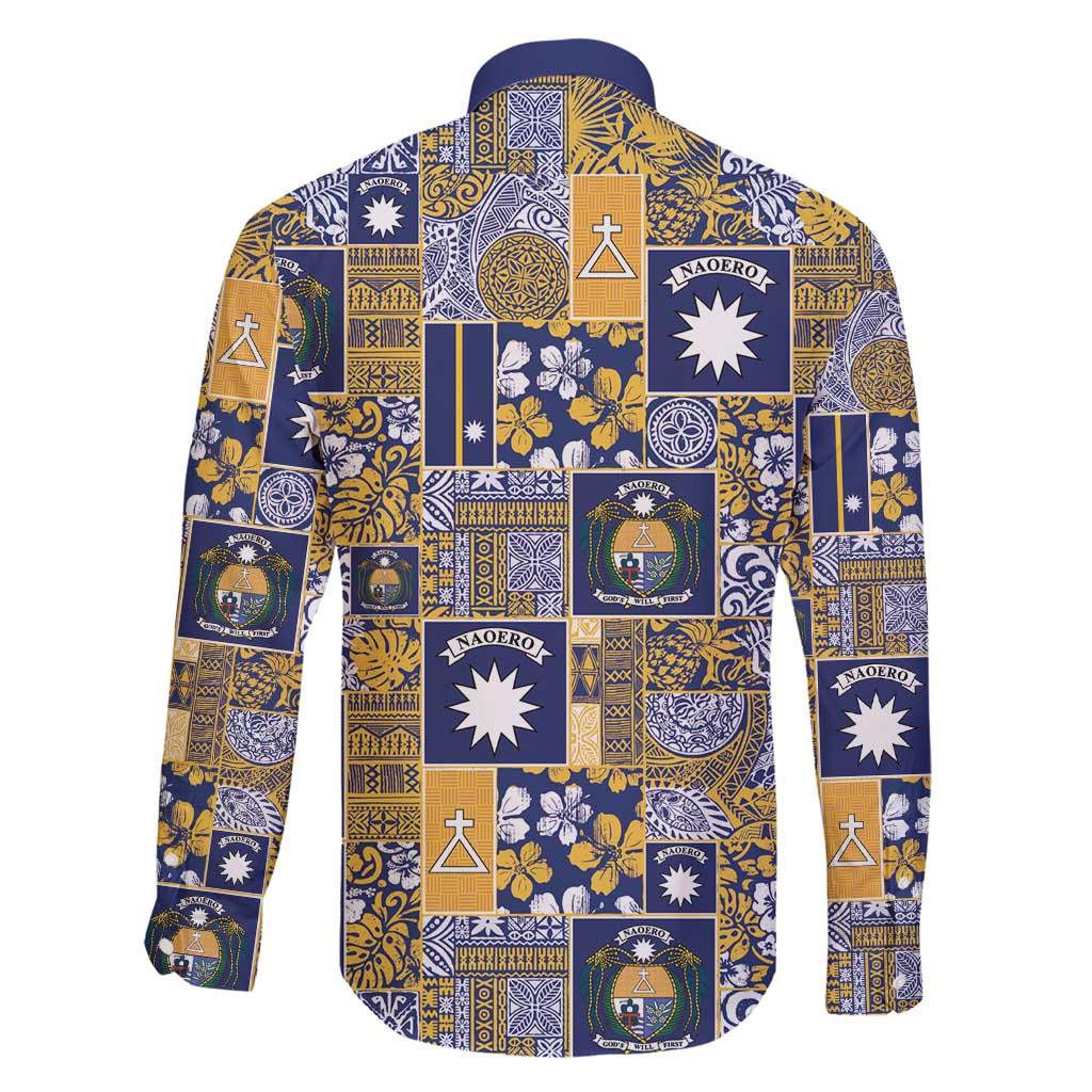 Ekamawir omo Nauru Family Matching Short Sleeve Bodycon Dress and Hawaiian Shirt Pacific Patchwork Xmas Vibes - Polynesian Pride