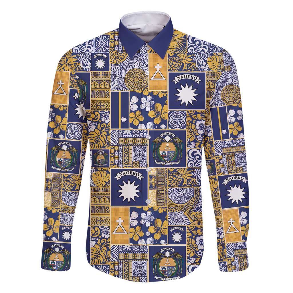 Ekamawir omo Nauru Family Matching Tank Maxi Dress and Hawaiian Shirt Pacific Patchwork Xmas Vibes - Polynesian Pride