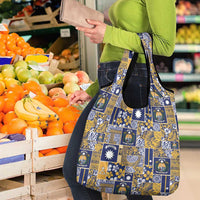 Ekamawir omo Nauru Grocery Bag Pacific Patchwork Xmas Vibes - Polynesian Pride