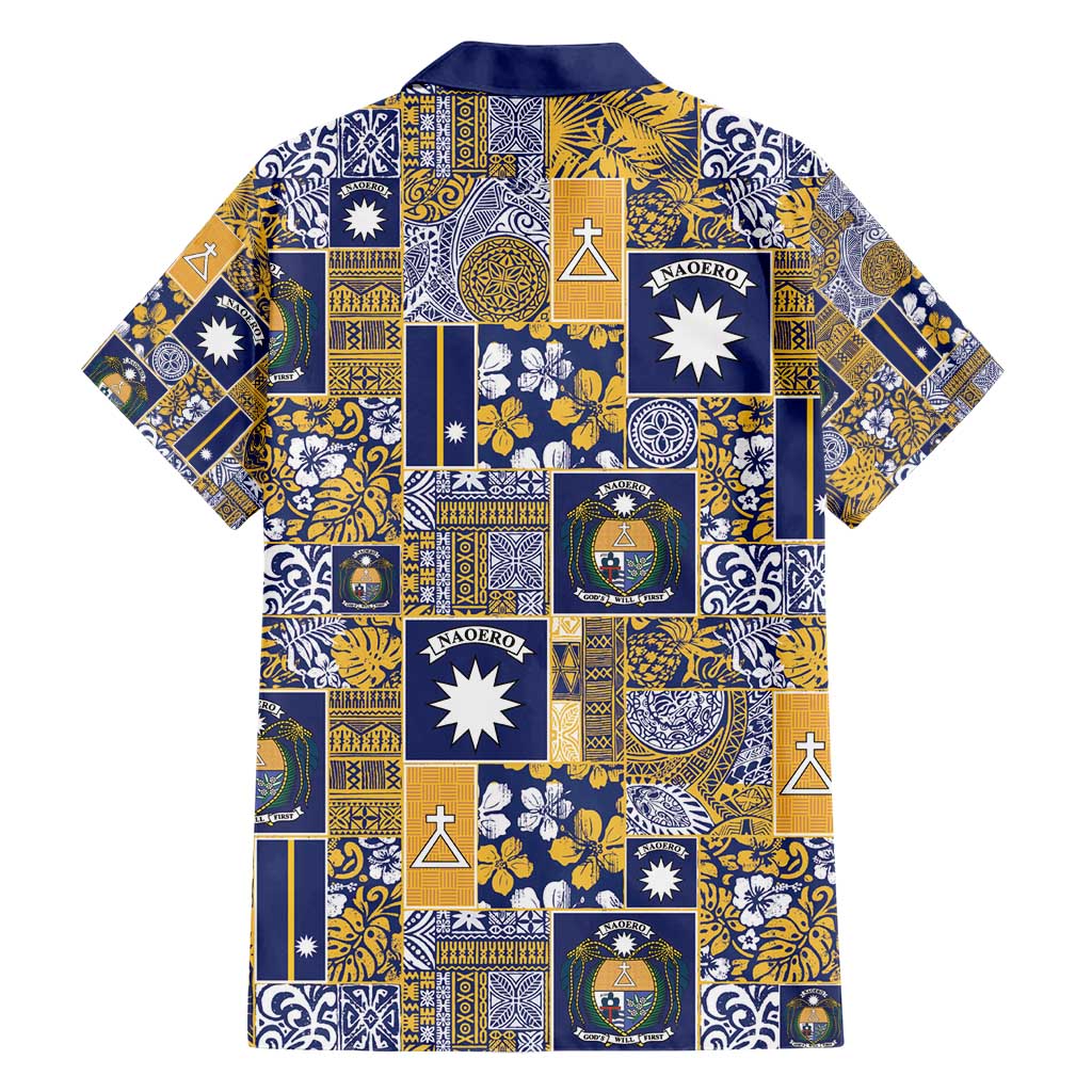 Ekamawir omo Nauru Hawaiian Shirt Pacific Patchwork Xmas Vibes - Polynesian Pride