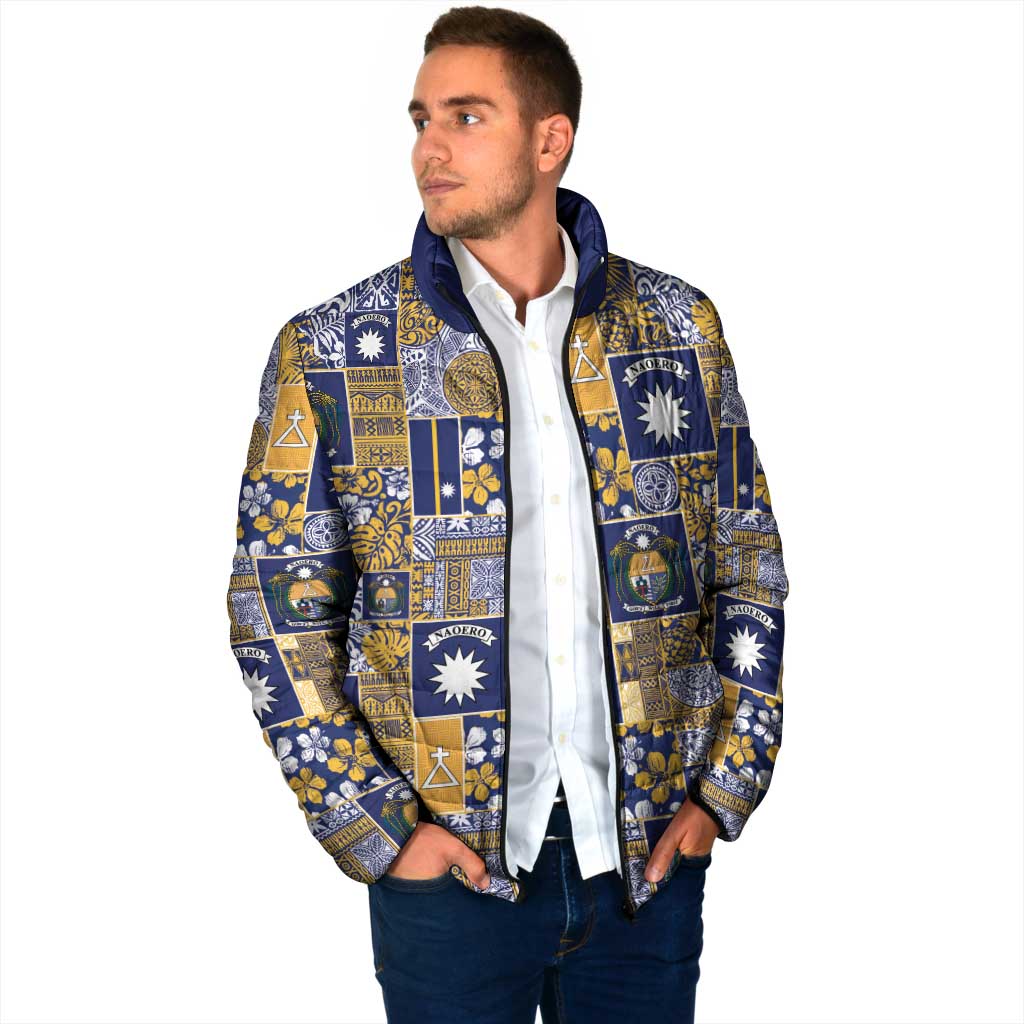 Ekamawir omo Nauru Padded Jacket Pacific Patchwork Xmas Vibes - Polynesian Pride