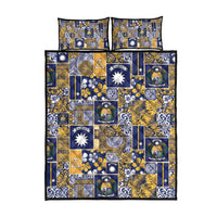 Ekamawir omo Nauru Quilt Bed Set Pacific Patchwork Xmas Vibes - Polynesian Pride