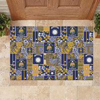 Ekamawir omo Nauru Rubber Doormat Pacific Patchwork Xmas Vibes - Polynesian Pride