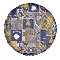 Ekamawir omo Nauru Spare Tire Cover Pacific Patchwork Xmas Vibes - Polynesian Pride
