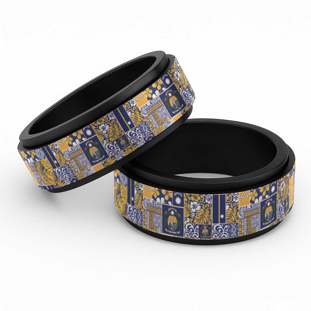 Ekamawir omo Nauru Spinner Ring Pacific Patchwork Xmas Vibes - Polynesian Pride