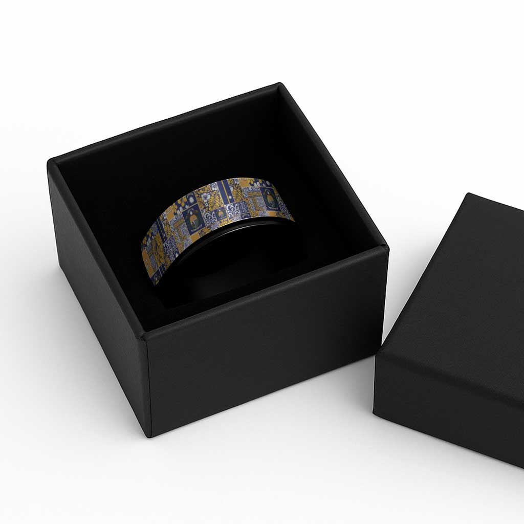 Ekamawir omo Nauru Spinner Ring Pacific Patchwork Xmas Vibes - Polynesian Pride