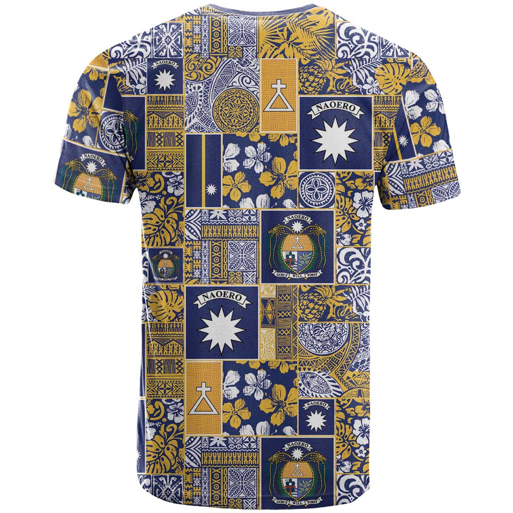 Ekamawir omo Nauru T Shirt Pacific Patchwork Xmas Vibes - Polynesian Pride