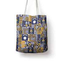 Ekamawir omo Nauru Tote Bag Pacific Patchwork Xmas Vibes - Polynesian Pride