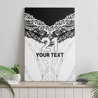 New Zealand Koru Fern Custom Canvas Wall Art Simple Taniko Motif