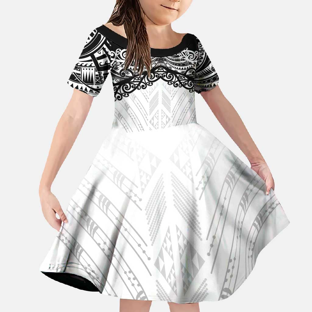 New Zealand Koru Fern Custom Family Matching Mermaid Dress and Hawaiian Shirt Simple Taniko Motif