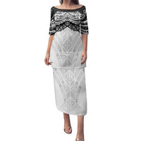 New Zealand Koru Fern Custom Family Matching Puletasi and Hawaiian Shirt Simple Taniko Motif