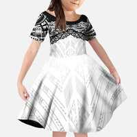 New Zealand Koru Fern Custom Family Matching Short Sleeve Bodycon Dress and Hawaiian Shirt Simple Taniko Motif