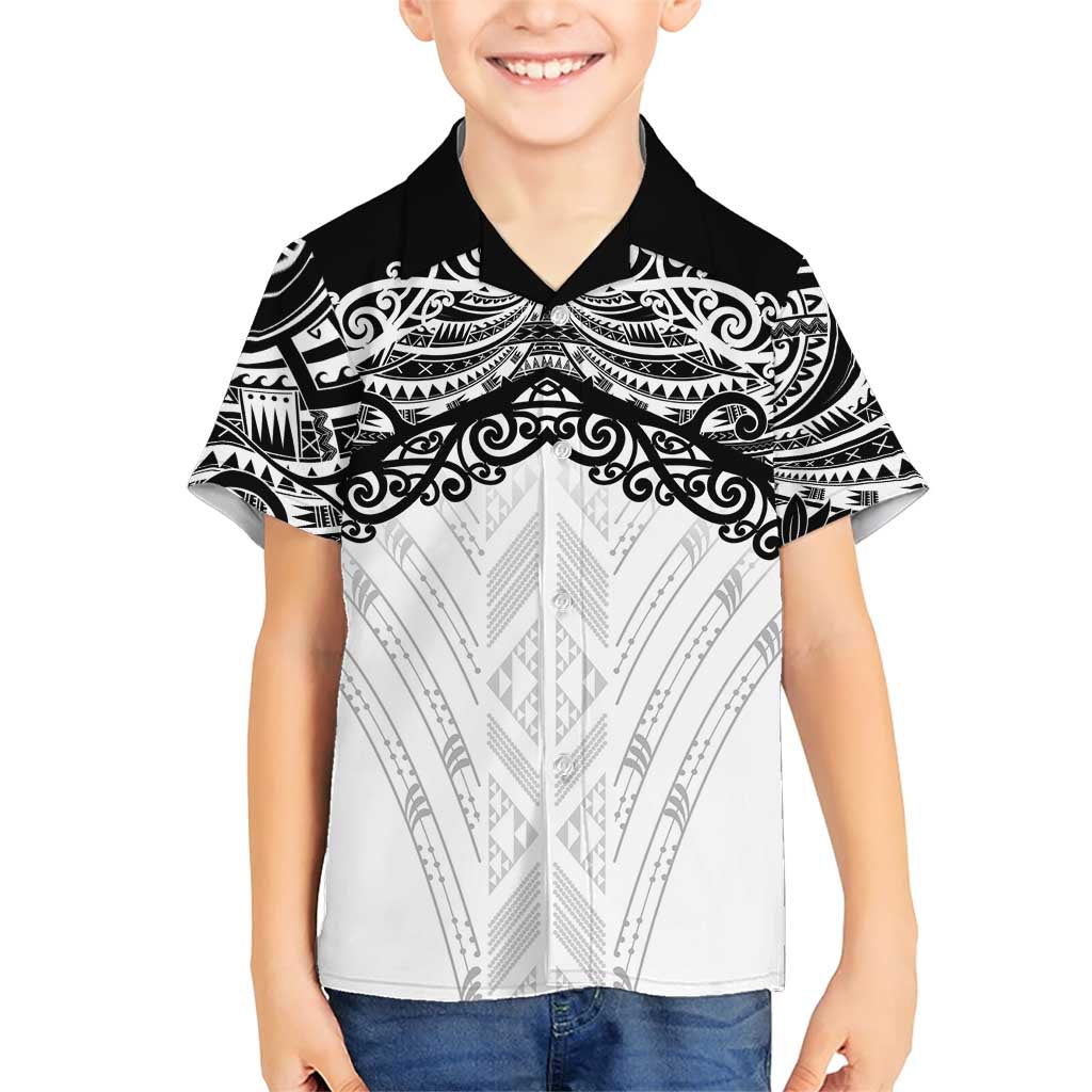 New Zealand Koru Fern Custom Family Matching Short Sleeve Bodycon Dress and Hawaiian Shirt Simple Taniko Motif