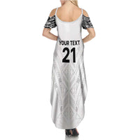 New Zealand Koru Fern Custom Family Matching Summer Maxi Dress and Hawaiian Shirt Simple Taniko Motif