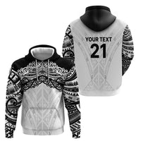 New Zealand Koru Fern Custom Hoodie Simple Taniko Motif