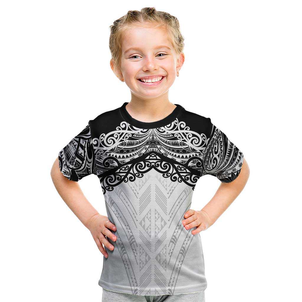 New Zealand Koru Fern Custom Kid T Shirt Simple Taniko Motif