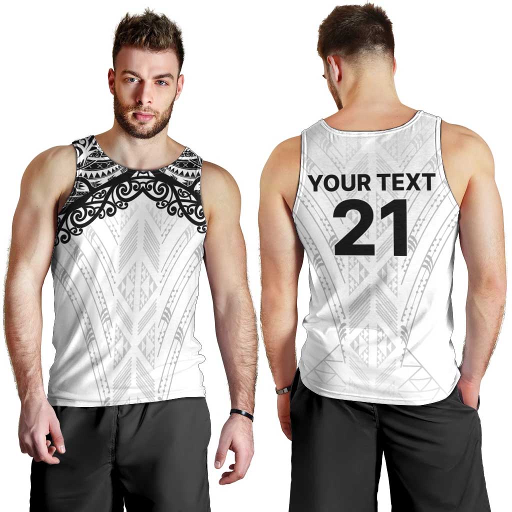 New Zealand Koru Fern Custom Men Tank Top Simple Taniko Motif