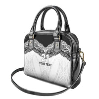 New Zealand Koru Fern Custom Shoulder Handbag Simple Taniko Motif