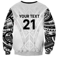 New Zealand Koru Fern Custom Sweatshirt Simple Taniko Motif