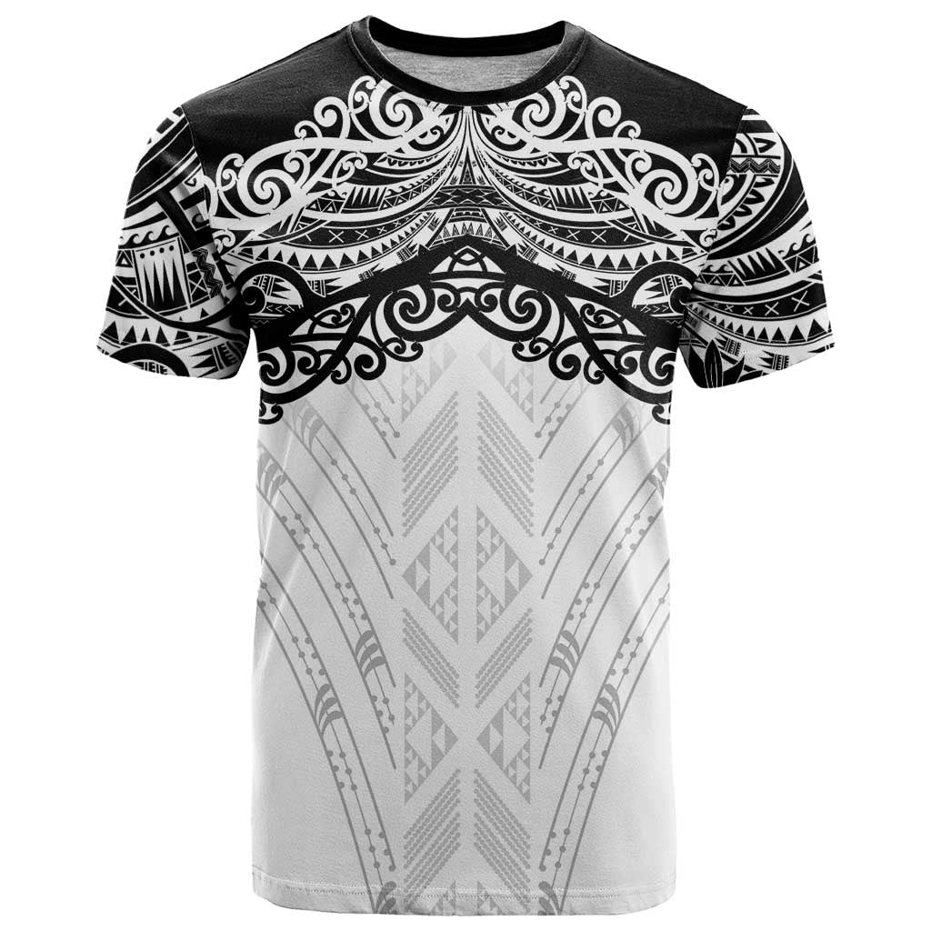 New Zealand Koru Fern Custom T Shirt Simple Taniko Motif