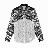 New Zealand Koru Fern Custom Women Casual Shirt Simple Taniko Motif