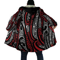 New Zealand Maori Taniko Cloak Red Kowhaiwhai Puhoro - Polynesian Pride