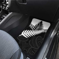 New Zealand Silver Fern Car Mats Maori Koru Mixed Taniko Pattern