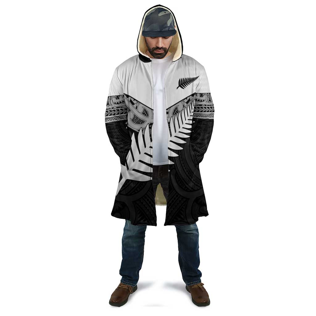 New Zealand Silver Fern Cloak Maori Koru Mixed Taniko Pattern - Polynesian Pride