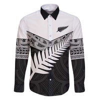 New Zealand Silver Fern Family Matching Puletasi and Hawaiian Shirt Maori Koru Mixed Taniko Pattern