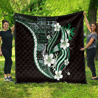 Samoa Siapo Tribal Pattern Quilt Forest Green Polynesian Plumeria Tapa Motif LT9 - Polynesian Pride