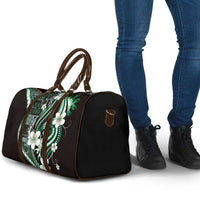 Samoa Siapo Tribal Pattern Travel Bag Forest Green Polynesian Plumeria Tapa Motif LT9 - Polynesian Pride