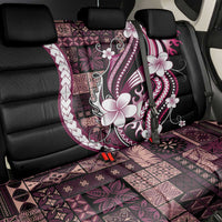Samoa Siapo Tribal Pattern Back Car Seat Cover Violet Polynesian Plumeria Tapa Motif LT9 - Polynesian Pride