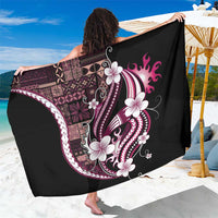Samoa Siapo Tribal Pattern Sarong Violet Polynesian Plumeria Tapa Motif LT9 One Size 44 x 66 inches Violet - Polynesian Pride
