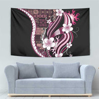 Samoa Siapo Tribal Pattern Tapestry Violet Polynesian Plumeria Tapa Motif