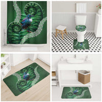 Tui Bird Koru Silver Fern Aotearoa Bathroom Set LT9 - Polynesian Pride