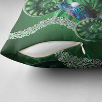 Tui Bird Koru Silver Fern Aotearoa Pillow Cover