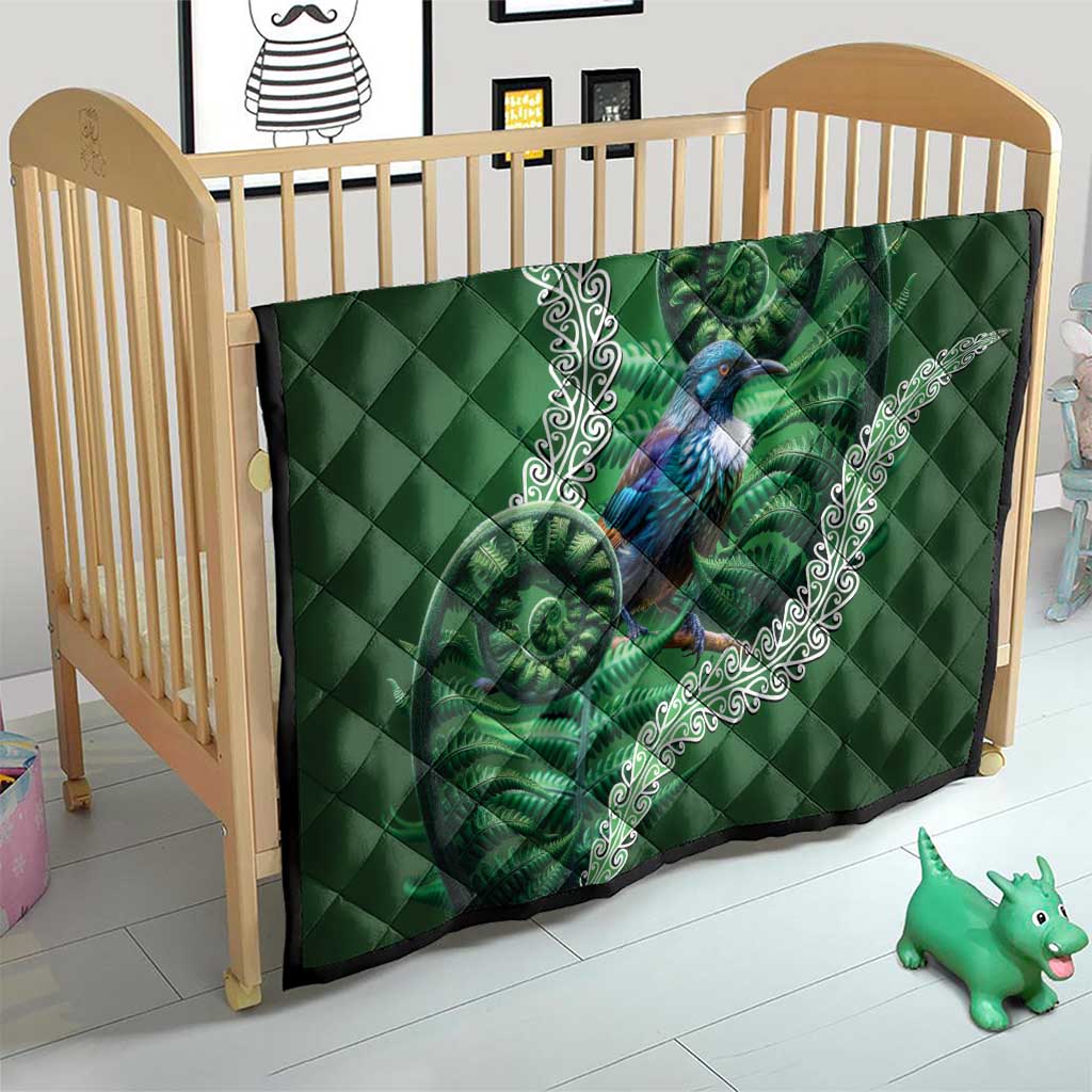Tui Bird Koru Silver Fern Aotearoa Quilt LT9 - Polynesian Pride